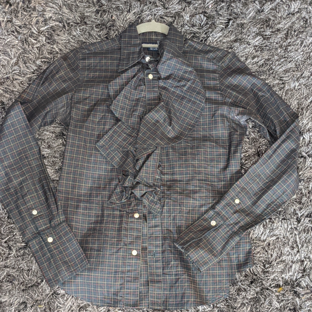 Ruffled Button up shirt